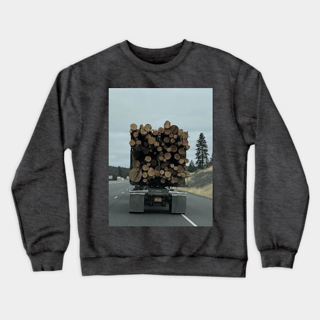 oregon logging truck Crewneck Sweatshirt by kcvg